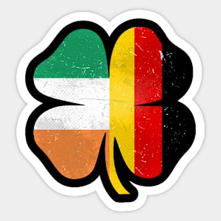 German Irish Shamrock Germany Ireland St. Patrick's Day Sticker